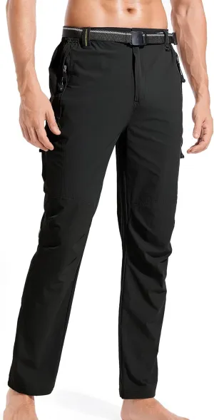 WENRONSTA Men's Hiking Work Cargo Pants Quick-Dry Lightweight Waterproof 6 Pockets Outdoor Mountain Fishing Camping Pants