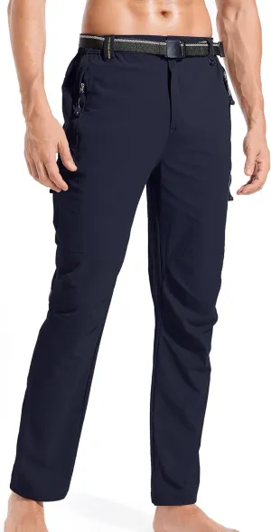 WENRONSTA Men's Hiking Work Cargo Pants Quick-Dry Lightweight Waterproof 6 Pockets Outdoor Mountain Fishing Camping Pants