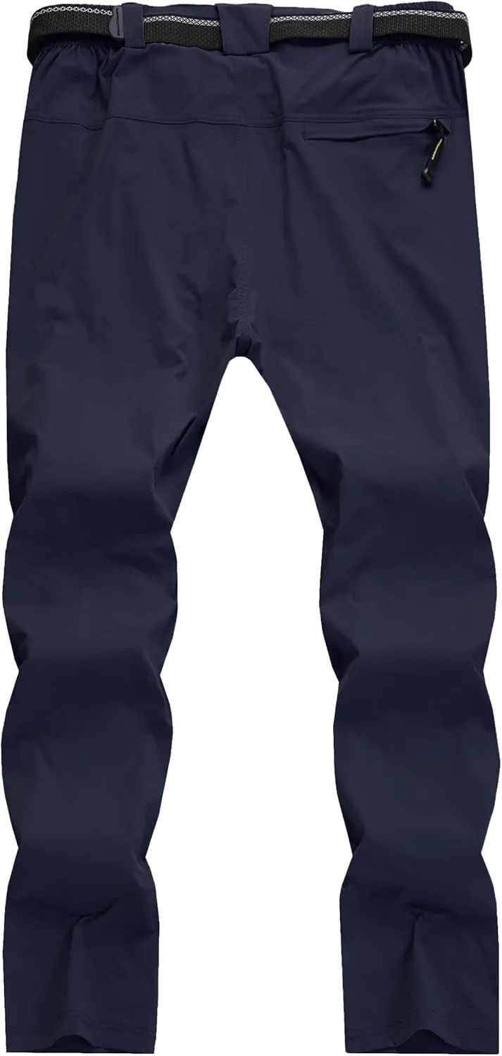 WENRONSTA Men's Hiking Work Cargo Pants Quick-Dry Lightweight Waterproof 6 Pockets Outdoor Mountain Fishing Camping Pants