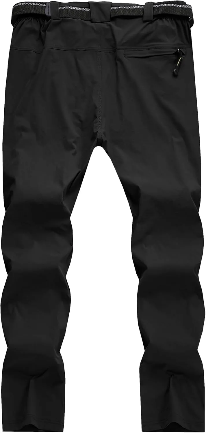 WENRONSTA Men's Hiking Work Cargo Pants Quick-Dry Lightweight Waterproof 6 Pockets Outdoor Mountain Fishing Camping Pants