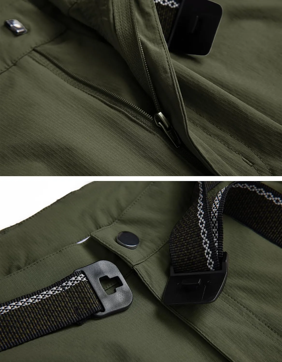 WENRONSTA Men's Hiking Work Cargo Pants Quick-Dry Lightweight Waterproof 6 Pockets Outdoor Mountain Fishing Camping Pants