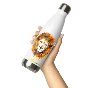 White/Black Stainless Steel Water Bottle