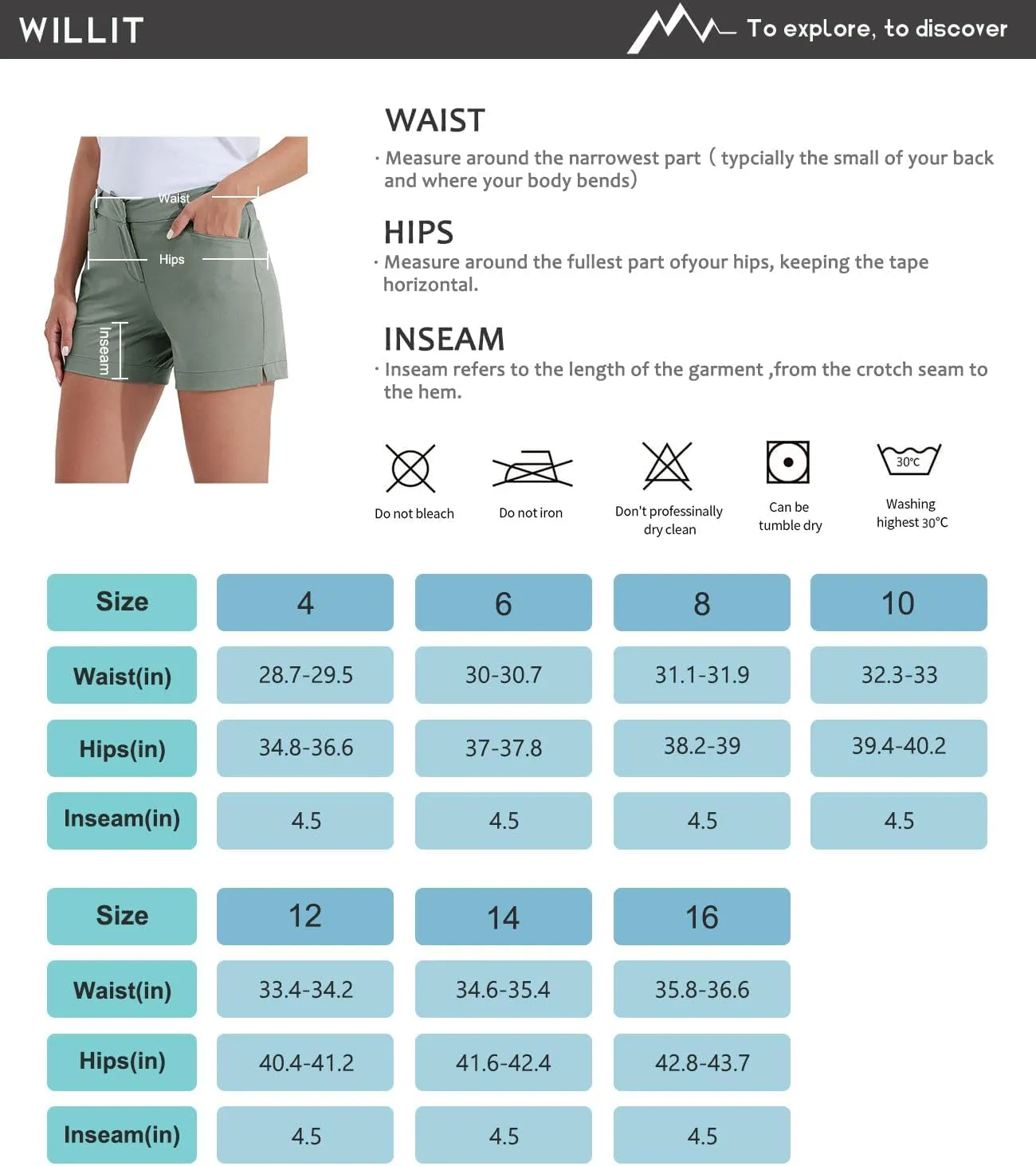 Willit Women's 4.5" Golf Shorts Quick Dry Outdoor Causal Shorts with Pockets Water Resistant