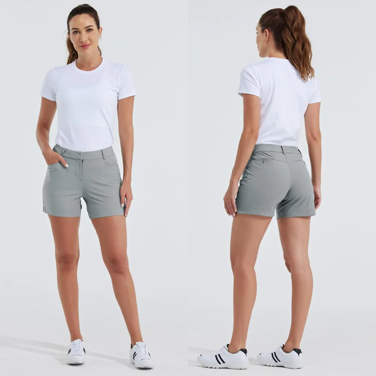 Willit Women's 4.5" Golf Shorts Quick Dry Outdoor Causal Shorts with Pockets Water Resistant