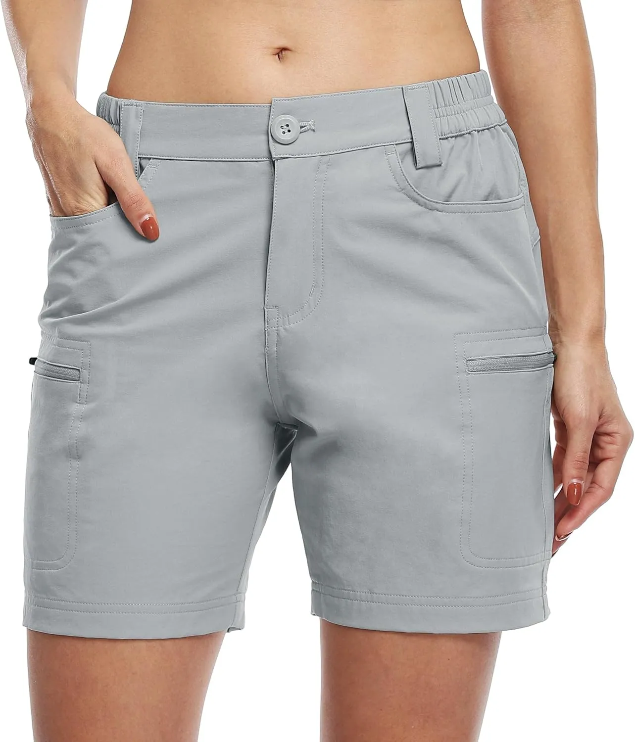 Willit Women's Shorts Hiking Cargo Golf Shorts Outdoor Summer Stretch Shorts with Pockets Water Resistant