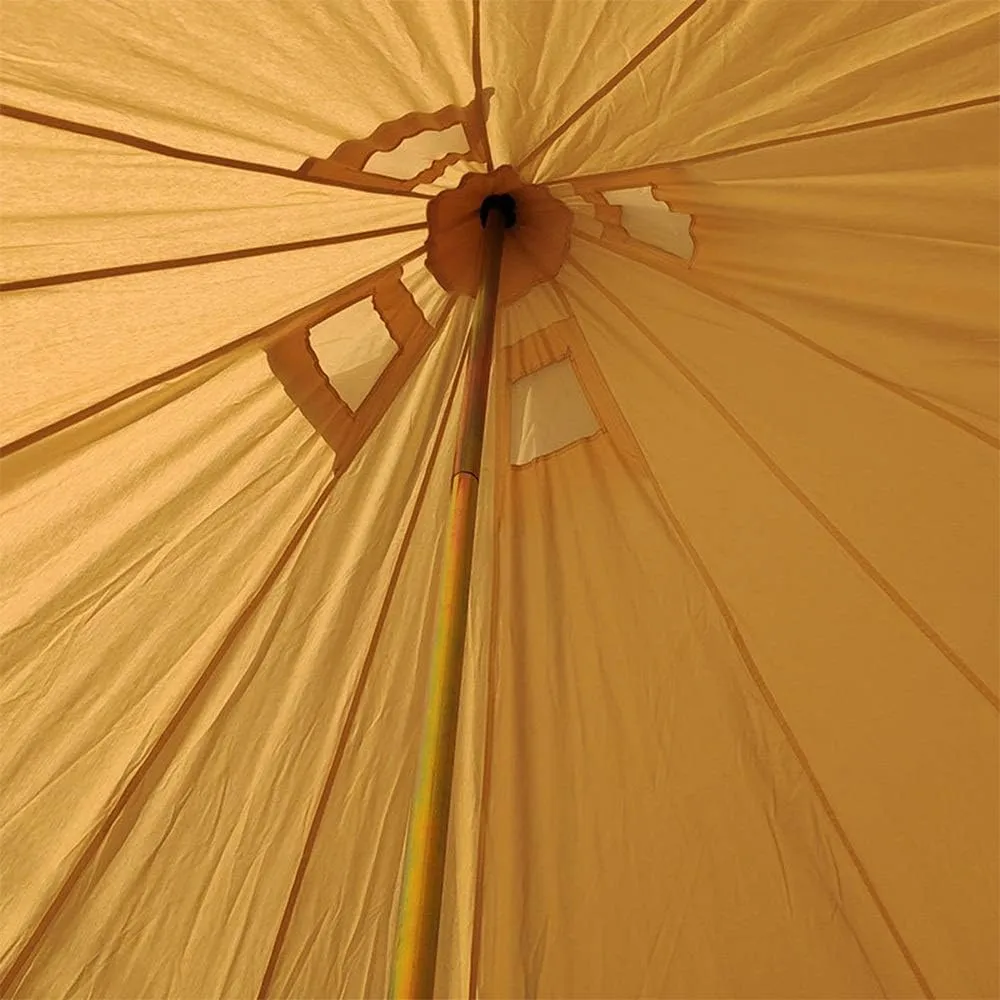 Winter TentTent Outdoor Camping Tent Canvas 16 Farmhouse Grill Tent Tent Rain Thickened for Family Short Weekends (Beige 5M) (Beige 5M)