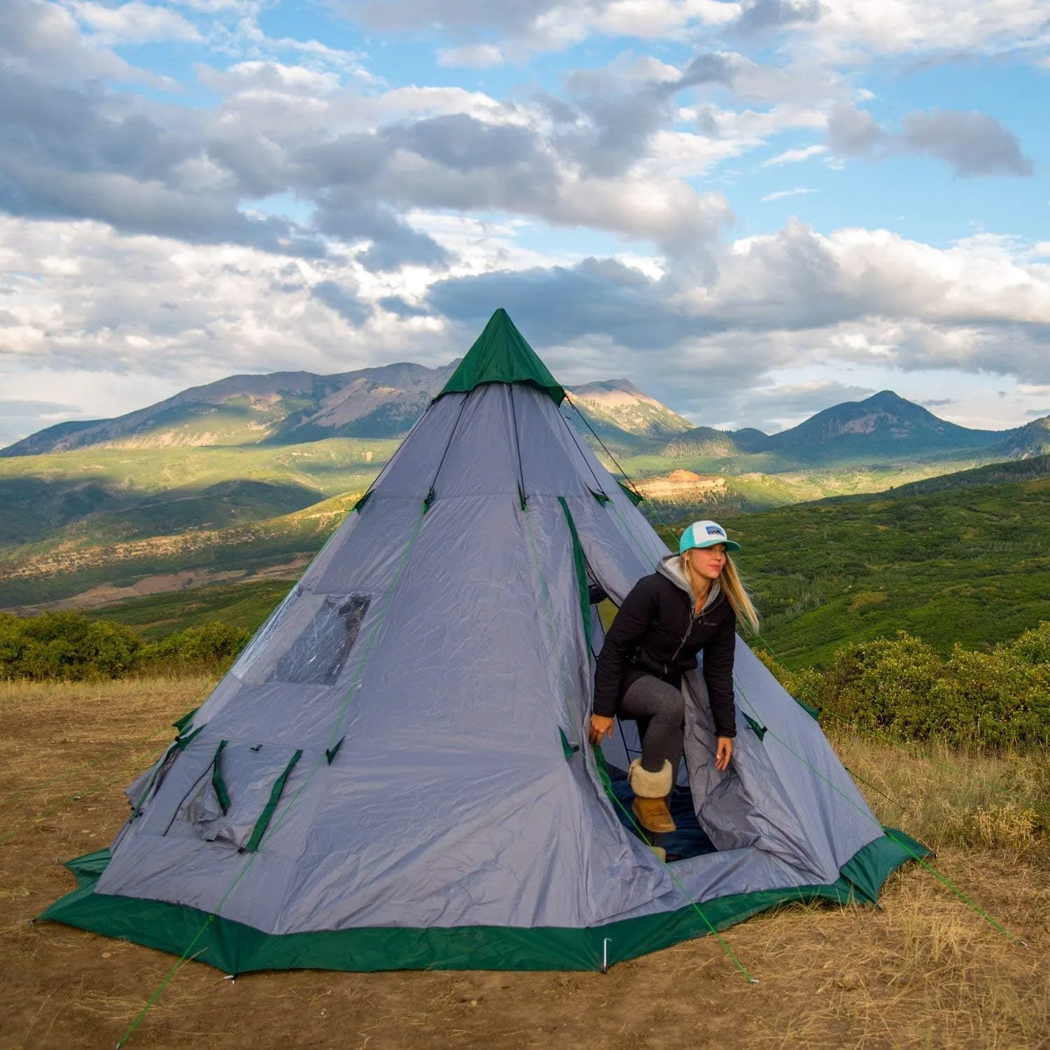 Winterial Camping Tent, 1/3/6 Person Lightweight Personal Bivy 1 to 6 Person Tent with Waterproof Tent Rainfly, Durable Stitched Tent for Camping, Beach, Backpacking, Hiking, and Festivals.