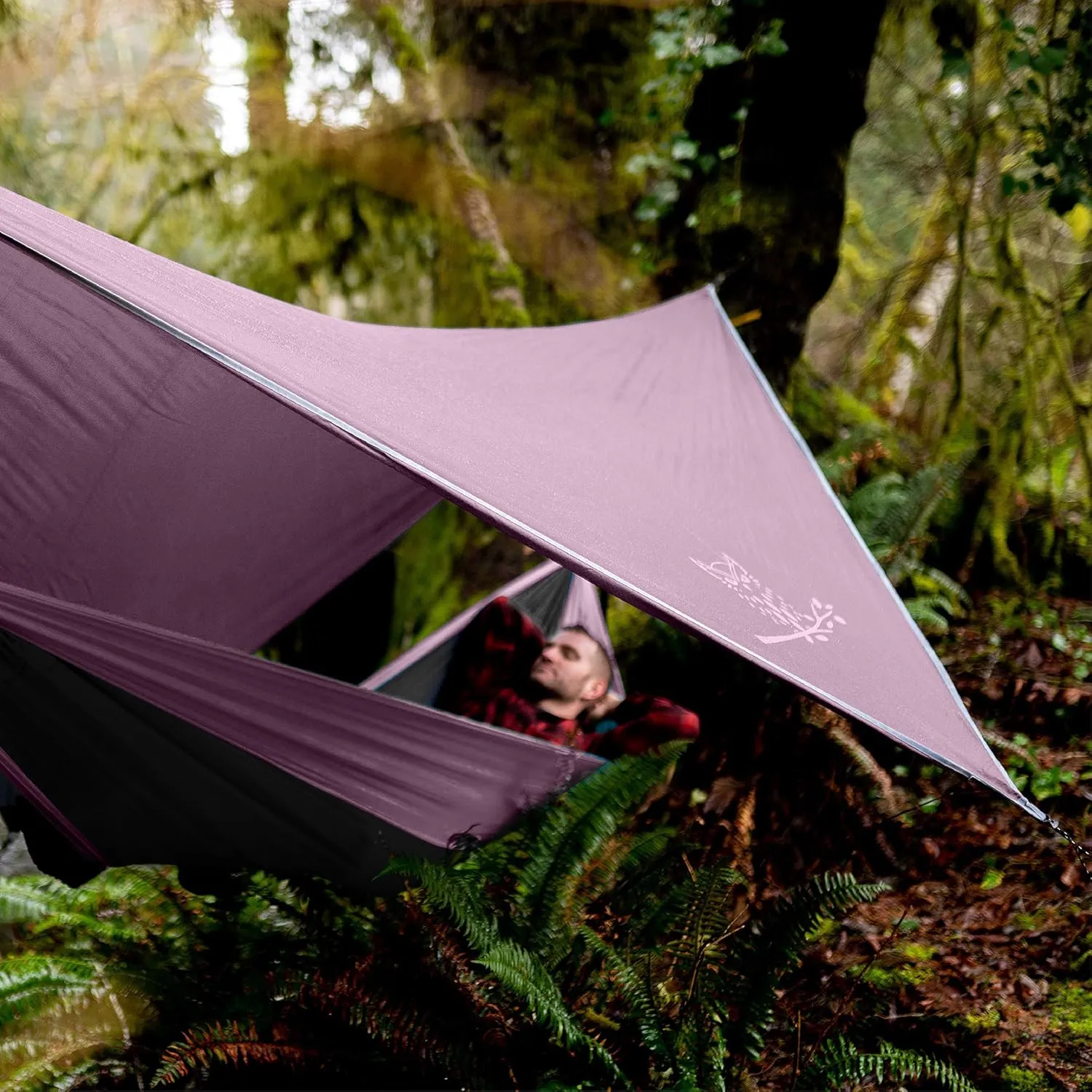 Wise Owl Outfitters Hammock Tarp, Hammock Tent - Rain Tarp for Camping Hammock - Camping Gear Must Haves w/Easy Set Up Including Tent Stakes and Carry Bag