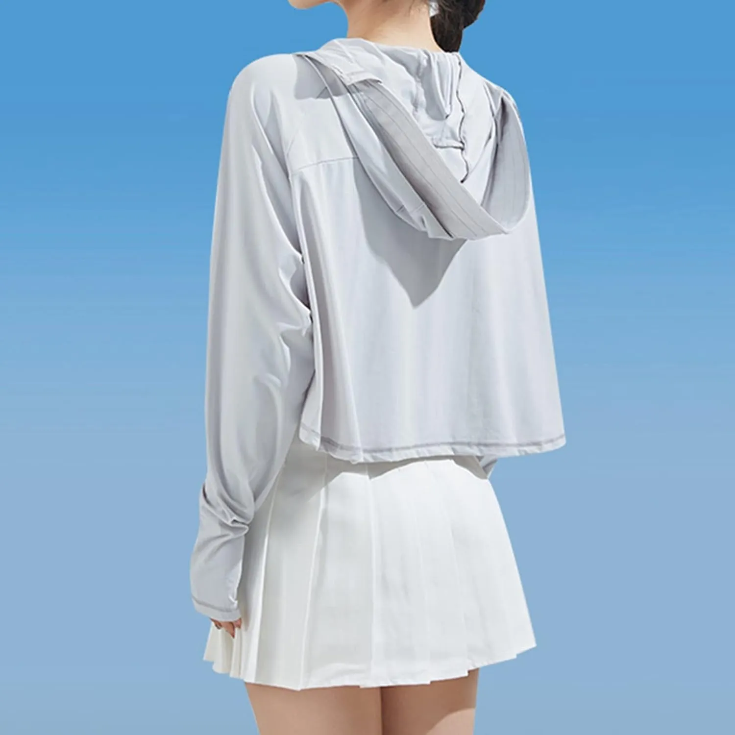 Women Long Sleeve T Shirts Upf 50  Uv Protection Shirts for Women Sun Protection Ice Silk Fishing Performance Jacket