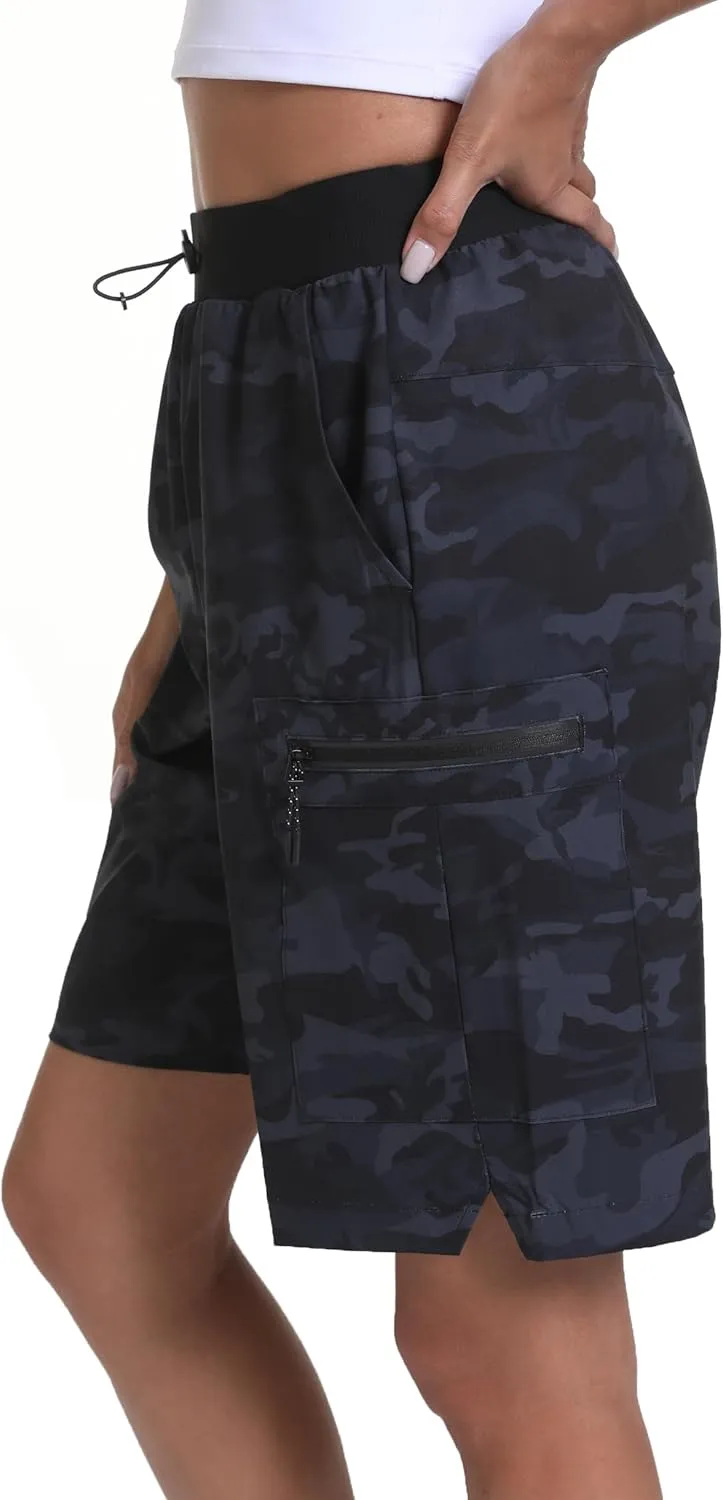 Women's Hiking Cargo Shorts Quick Dry Lightweight Shorts for Travel Athletic