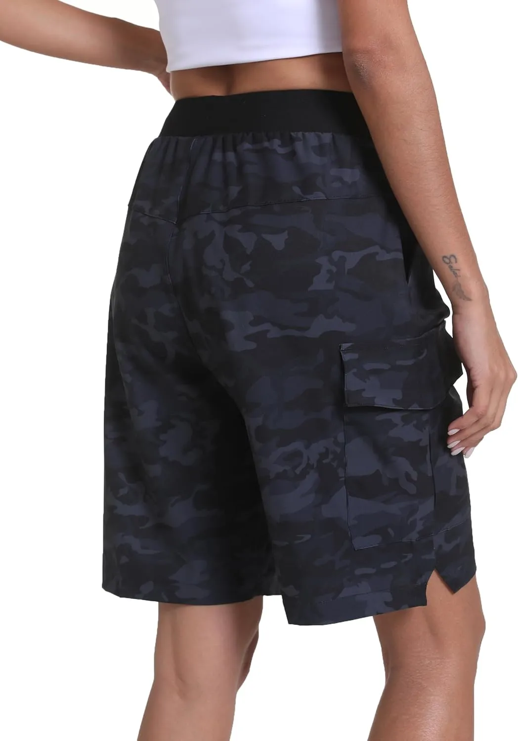 Women's Hiking Cargo Shorts Quick Dry Lightweight Shorts for Travel Athletic