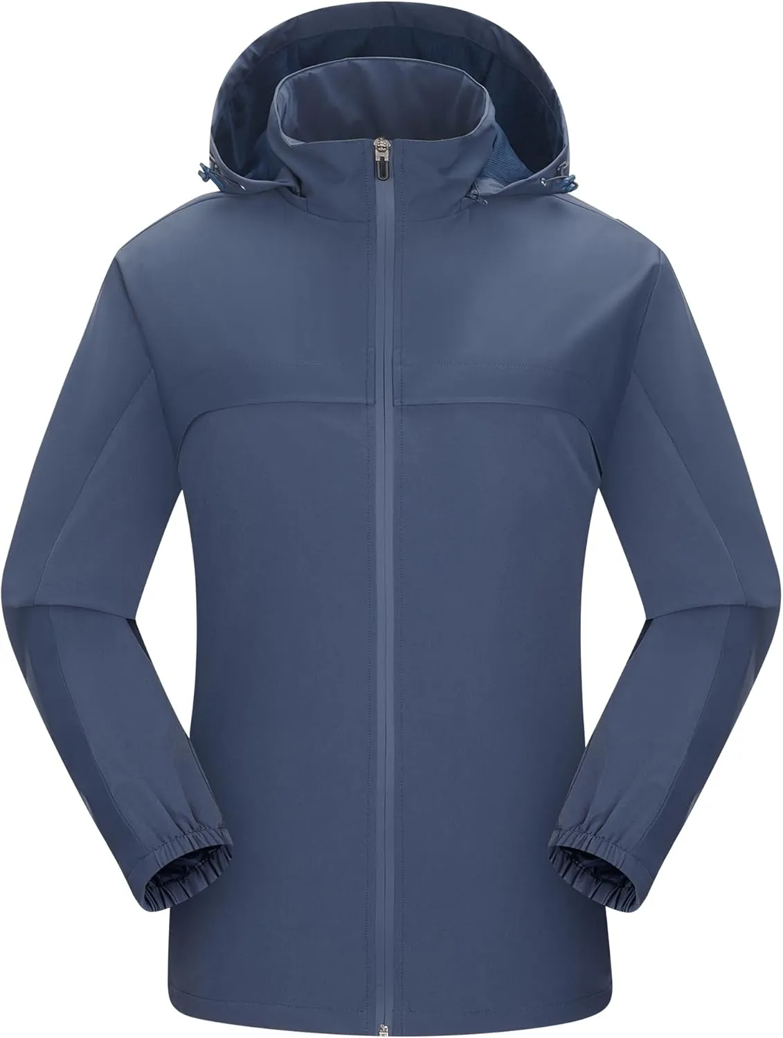 Women's Hooded Jacket Waterproof Breathable Spring Windproof Warm Jacket Lightweight Women