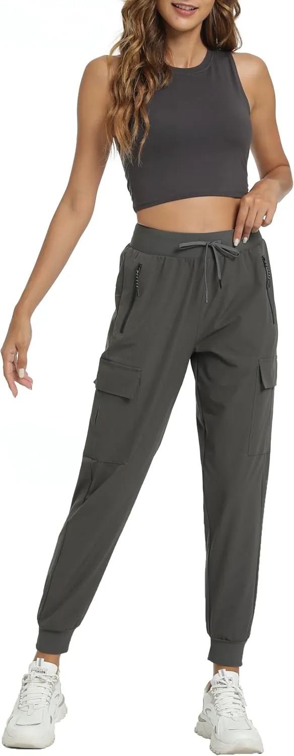 Women's Lightweight Joggers Quick Dry Hiking Running Pants for Athletic Casual Workout Outdoor
