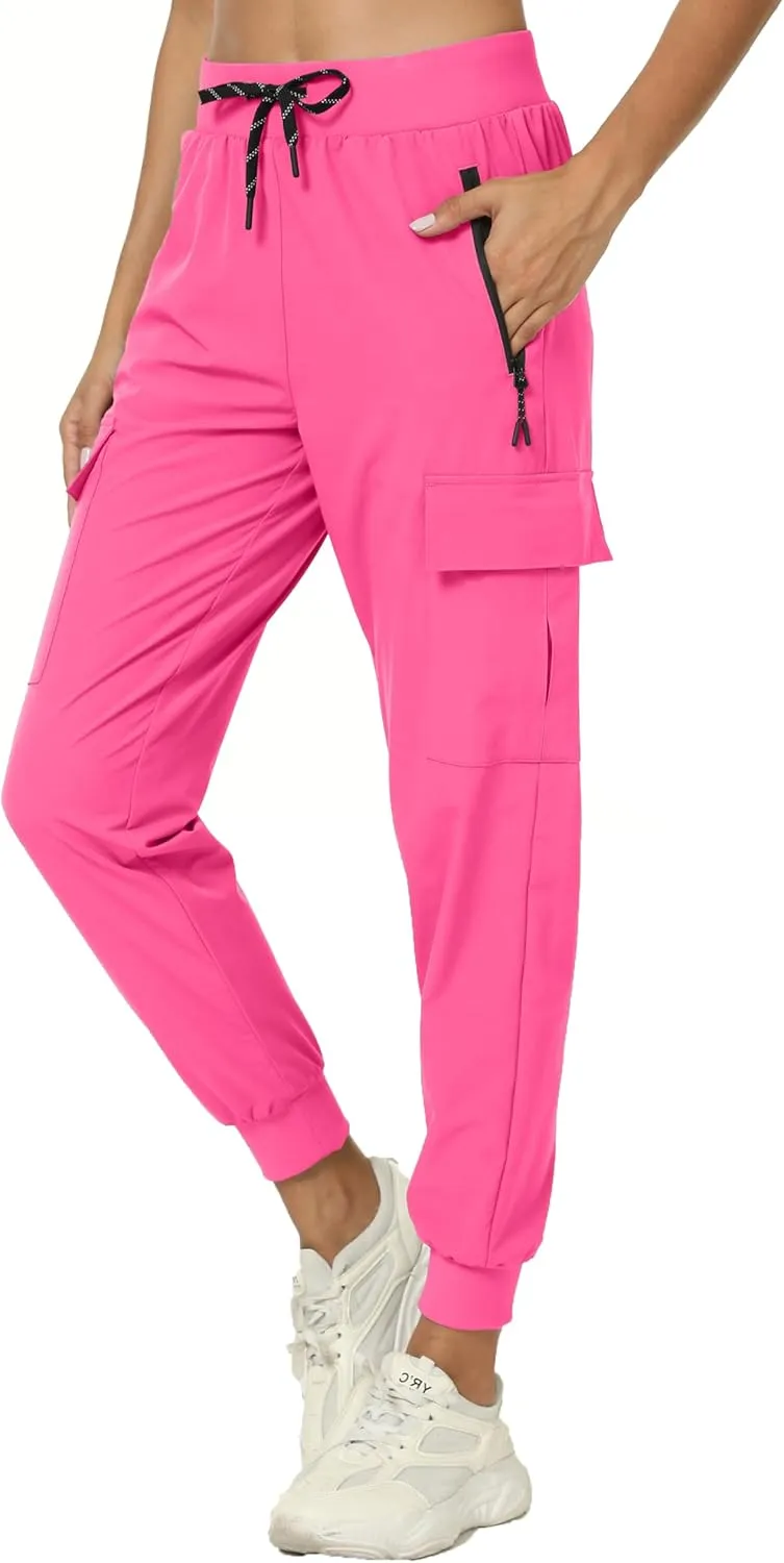 Women's Lightweight Joggers Quick Dry Hiking Running Pants for Athletic Casual Workout Outdoor