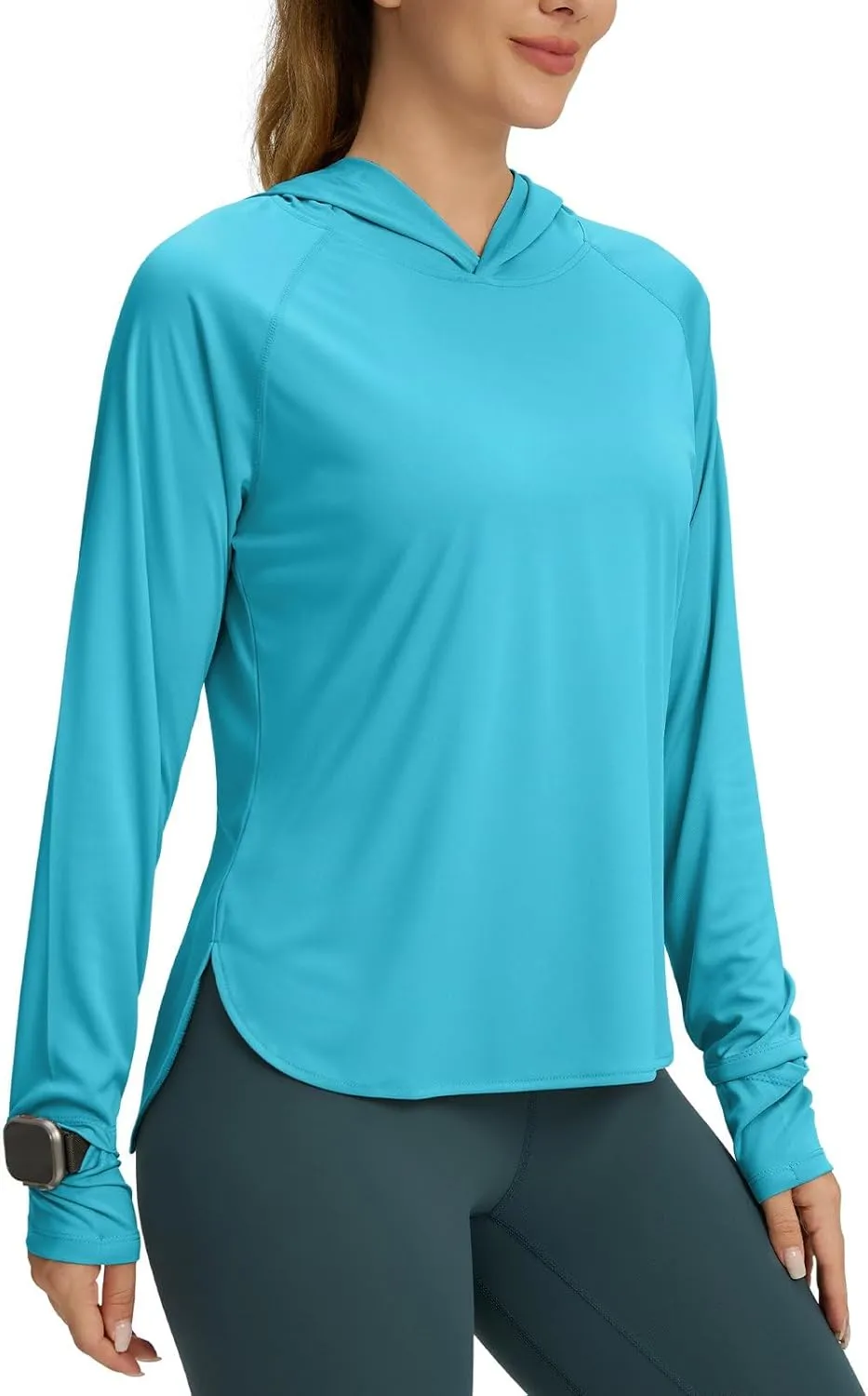 Women's UPF 50  Sun Shirt SPF Long Sleeve Lightweight Hoodie UV Protection Clothing Hiking Fishing Outdoor