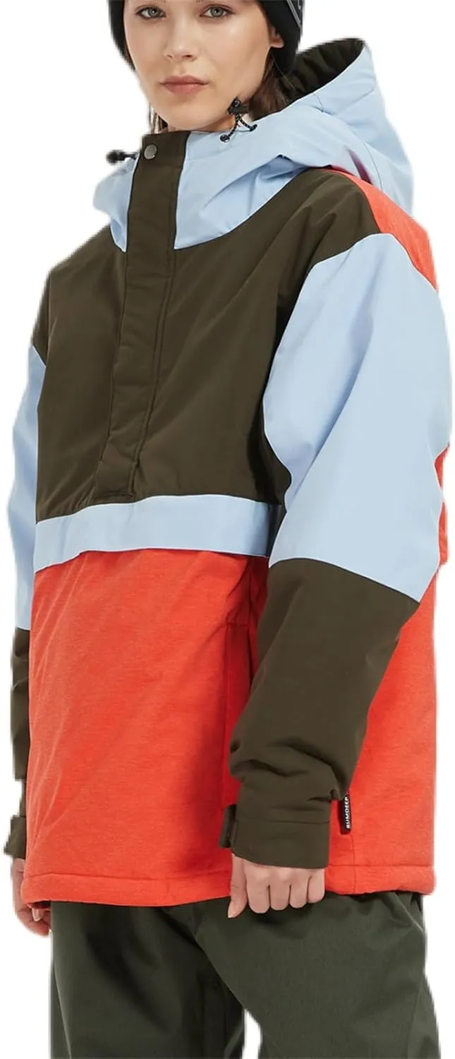 Womens Waterproof Ski Jacket Warm Winter Snow Coat Windbreaker Hooded Thick Snowboard Jacket