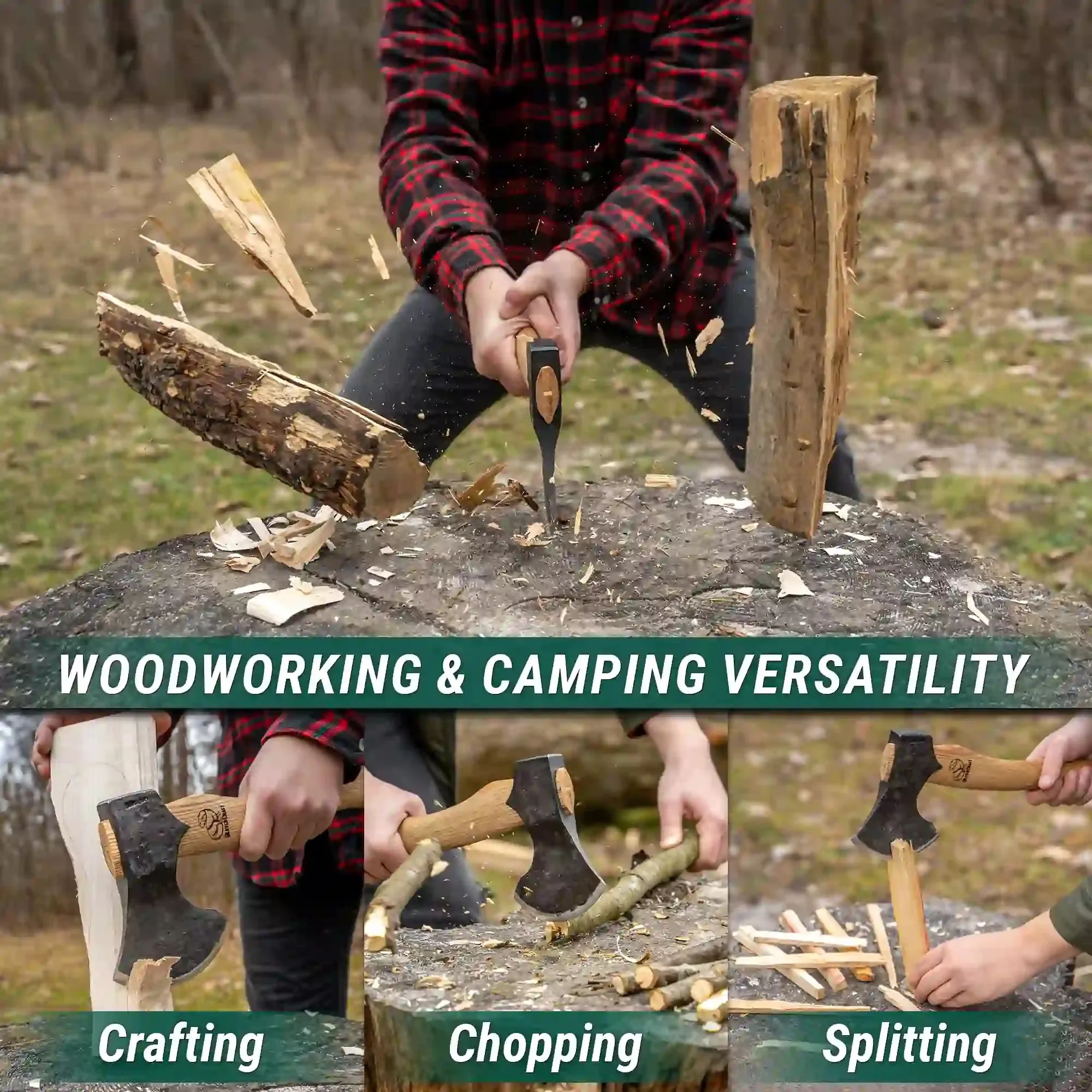 Woodcraft Bushcraft Splitting Hatchet