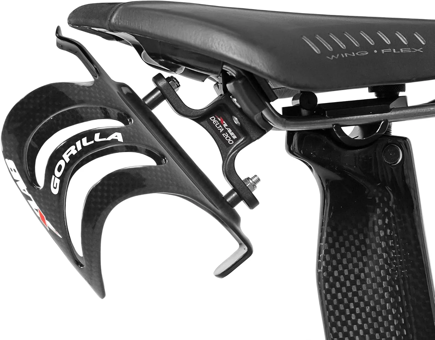 XLAB Delta 200 Single Bottle Rear Hydration System with Carbon Cage