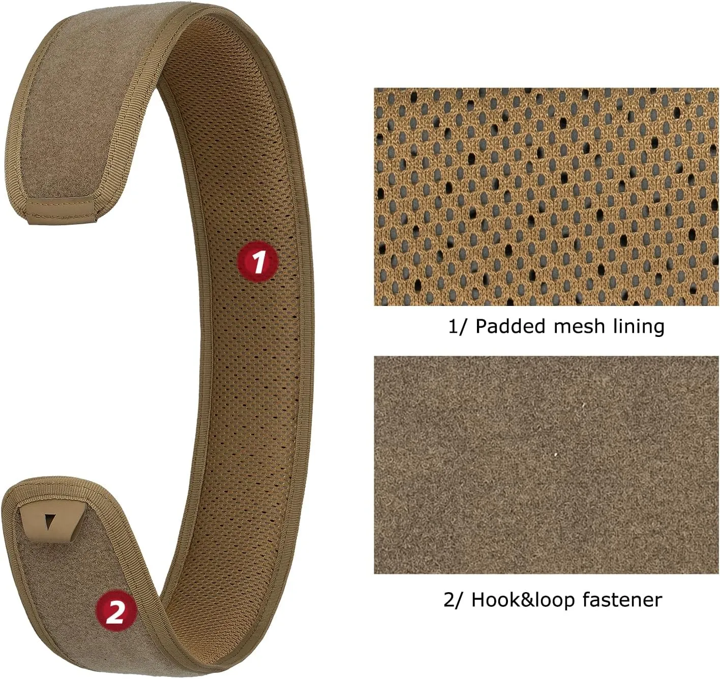 YAKEDA Tactical Airsoft Battle Belt for Men, 1.75" & 1.5" Rigger Heavy Duty Belt 3pcs,ideal for hunting, hiking
