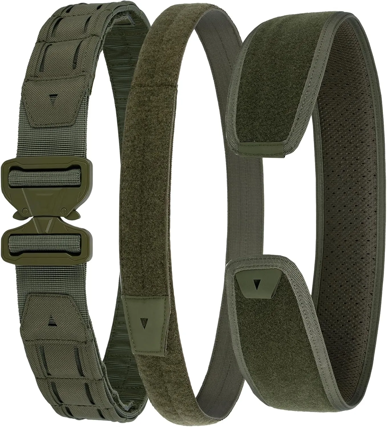 YAKEDA Tactical Airsoft Battle Belt for Men, 1.75" & 1.5" Rigger Heavy Duty Belt 3pcs,ideal for hunting, hiking
