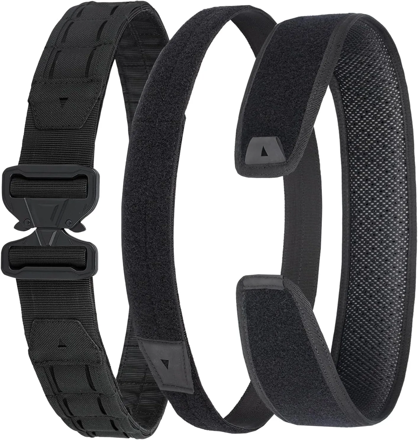 YAKEDA Tactical Airsoft Battle Belt for Men, 1.75" & 1.5" Rigger Heavy Duty Belt 3pcs,ideal for hunting, hiking