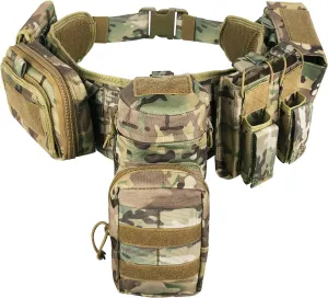 YAKEDA Tactical Battle Belt Duty Belt Law Enforcement Utility Belt Police Belt Set 5 PCS