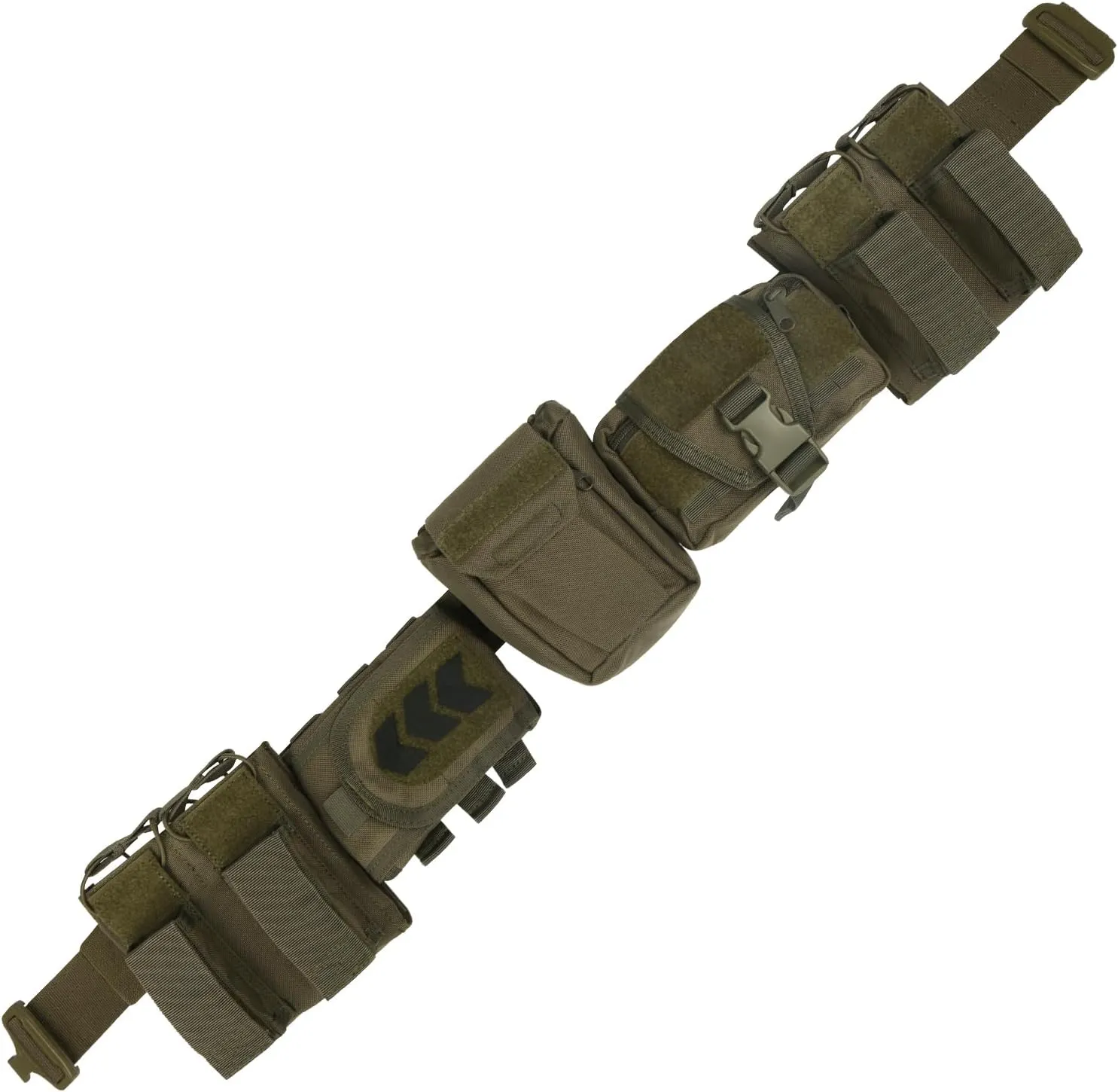 YAKEDA Tactical Battle Belt Duty Belts Law Enforcement Police Utility Belt With Pouches 7 in 1