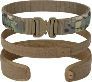 YAKEDA Tactical Battle Belt with Quick-Release, Padded Nylon with Inner Belt & Anti-Slip Feature