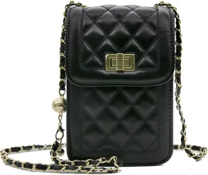 YAMEIZE Small Crossbody Cell Phone Purse - Women Shoulder Bags PU Leather Mini Wallet Bag with Adjustable Shoulder Strap