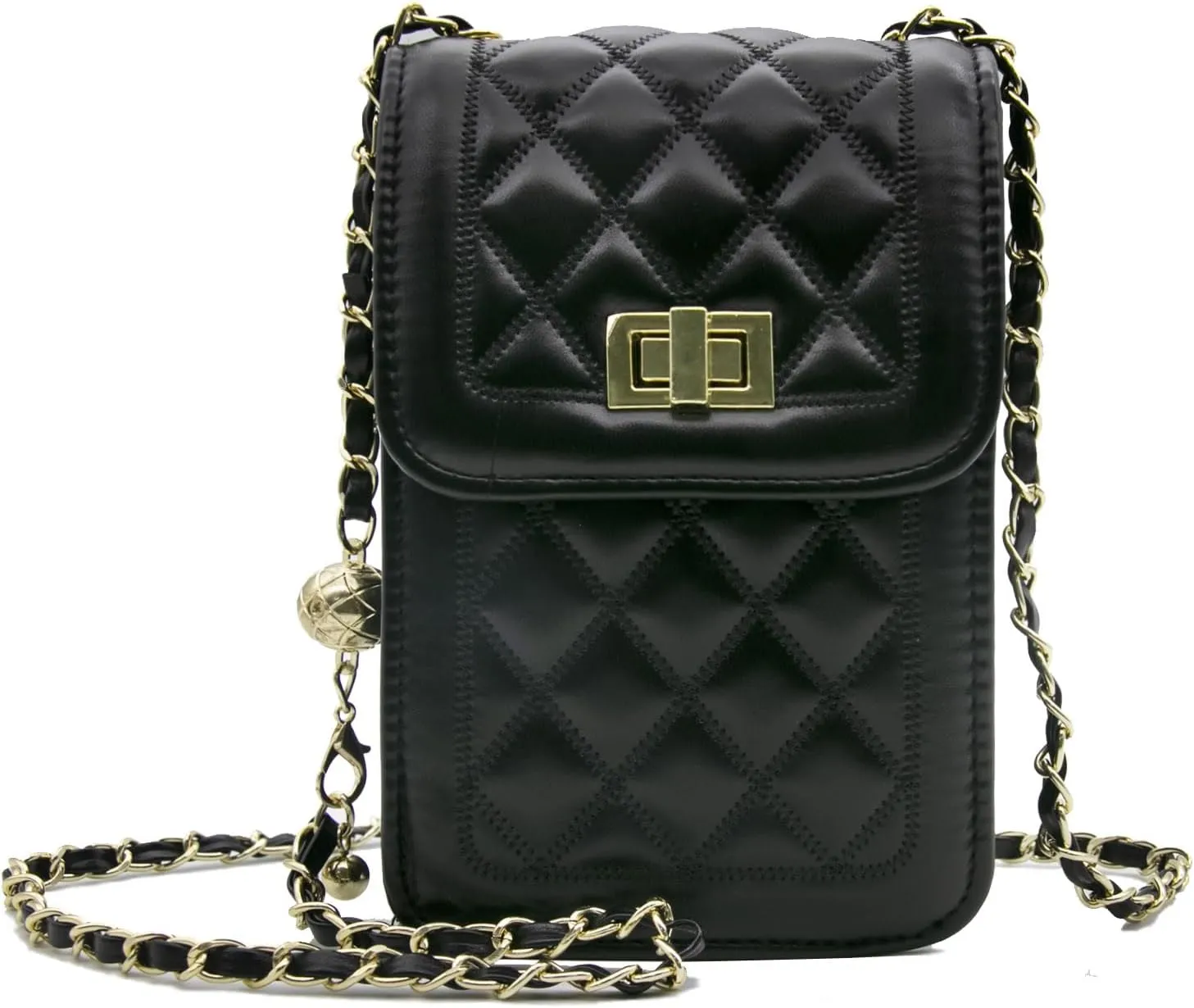 YAMEIZE Small Crossbody Cell Phone Purse - Women Shoulder Bags PU Leather Mini Wallet Bag with Adjustable Shoulder Strap