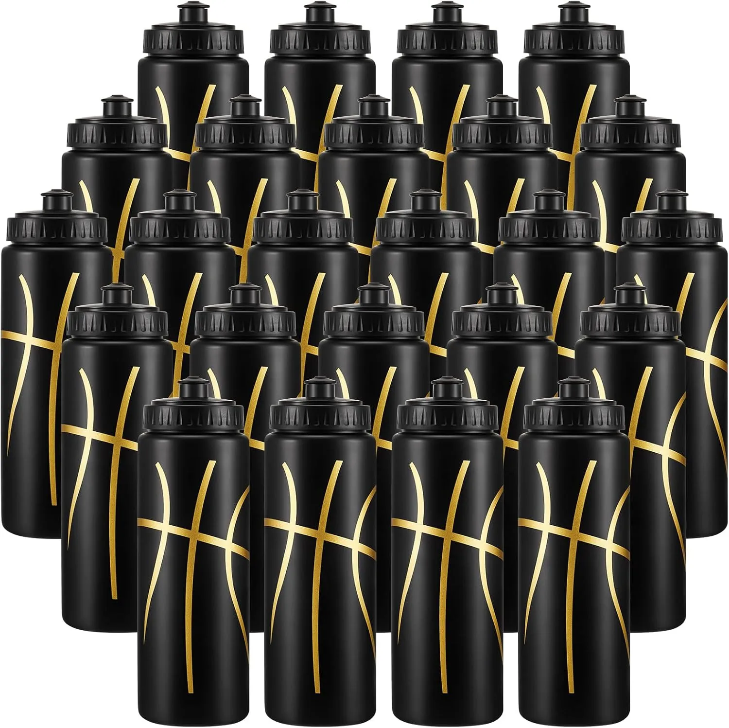 Yaomiao Basketball Water Bottle 20 oz Reusable BPA Free Squeeze Water Bottles Basketball Stuff for Team Sports Party Favors Gifts