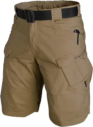 YAXHWIV Mens Tactical Shorts 11" Waterproof Hiking Fishing Breathable Quick Dry Cargo Short Shorts Regular(NO Belt)