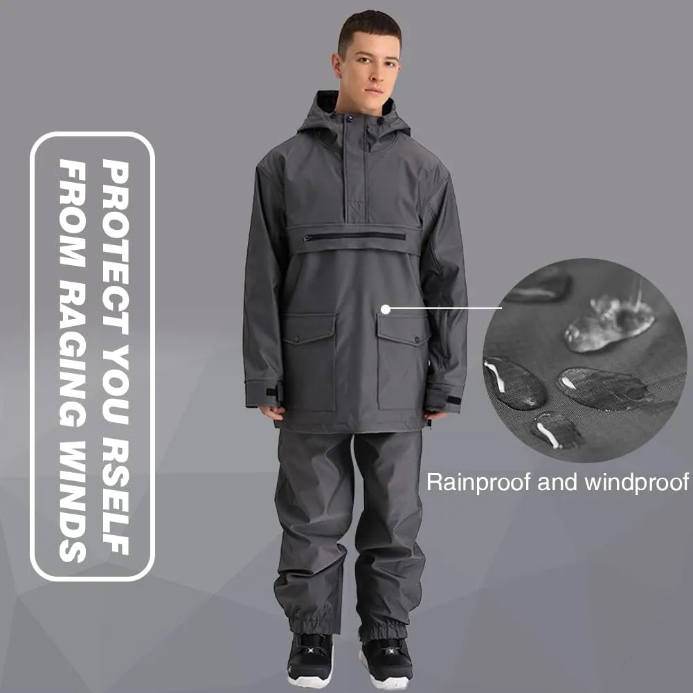 YEEFINE Men and Women's Ski Suit Snowboard Suits Unisex Winter Outdoor Waterproof Ski Jacket and Pants Set Snowsuits Overalls
