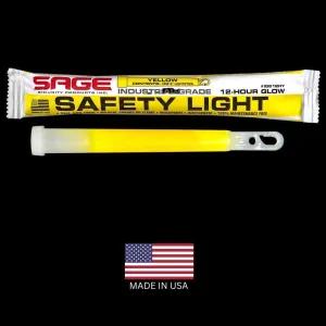 Yellow 6" Emergency Safety Glow Sticks -10 Pack