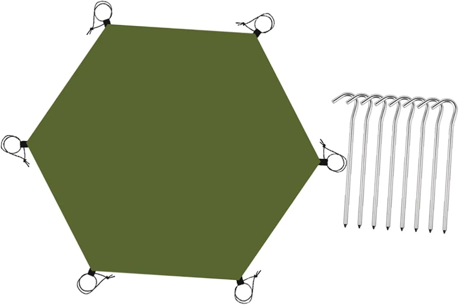 Yiju Hexagonal Ground Sheet for Camping and Outdoor Activities
