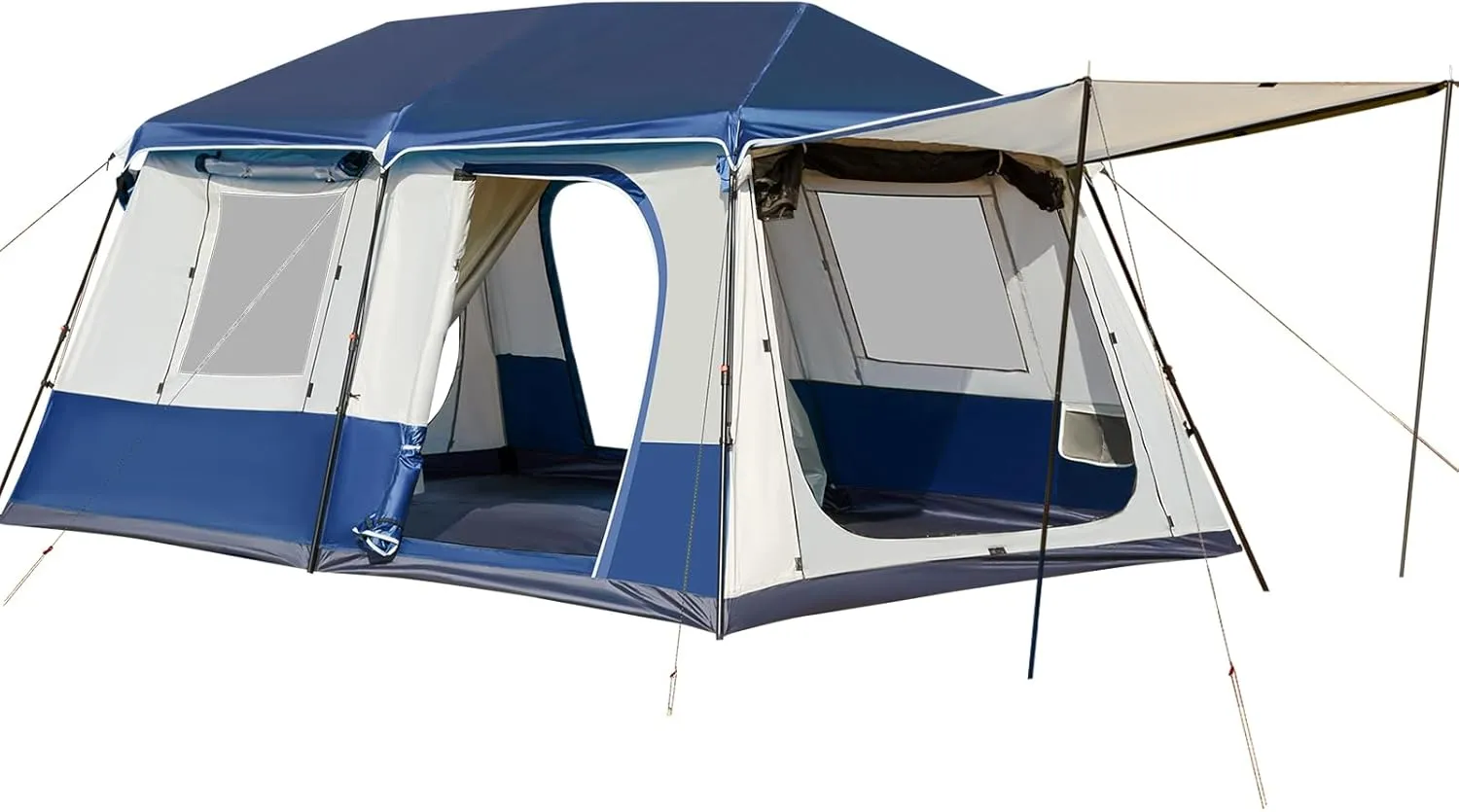 YOLENY Instant Cabin Tent 4/6/8/10 Person, Family Large Camping Tent, 60s Easy Setup with Rainfly & Waterproof Portable with Carry Bag for Family Activities, 4 Season