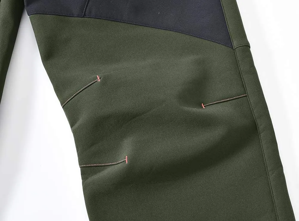 YSENTO Men's Fleece Lined Ski Snow Pants Winter Waterproof Softshell Insulated Hiking Cargo Pants