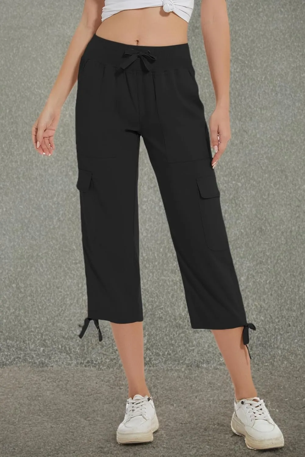 YuKaiChen Women's Capris Hiking Summer Pants Outdoor Athletic Casual with Pockets