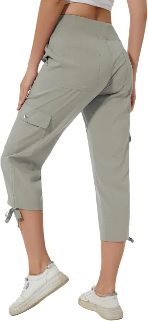 YuKaiChen Women's Capris Hiking Summer Pants Outdoor Athletic Casual with Pockets