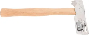 ZJchao Roofing Hatchet Shingles Hammer Lightweight Carbon Steel Wooden Handle Roof Repair Roofing Hammer for Sliding Gauge Efficient Roofing Tools