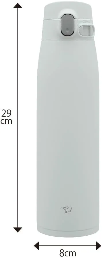 Zojirushi SM-VS95-HM Water Bottle, One-Touch Stainless Steel Mug, Seamless, 32.4 fl oz (950 ml), Matte Gray